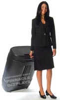 walking with standard shipping case