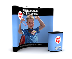 8ft popup trade show displays with full graphics