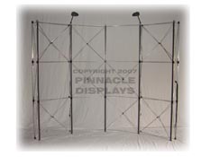 Eclipse 10ft floor pop-up trade show display frame